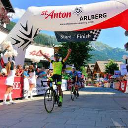 Mathias Nothegger, Zieleinlauf ArlbergGiro